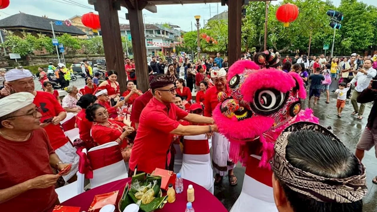 Ritual Imlek Inkulturasi Budaya di Denpasar Berjalan Semarak