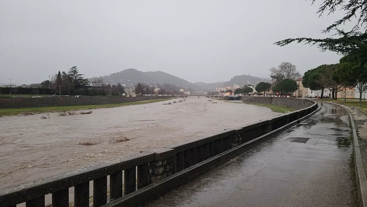 Montée des eaux dans le Gardon suite aux orages