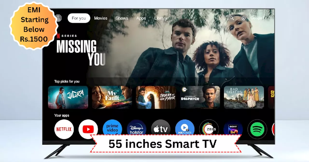 55 Inches Smart TV का सस्ता ऑफर कर रहा है ट्रेंड, Amazon Deals ने आधे से भी ज्यादा गिरा दिए हैं इनके दाम