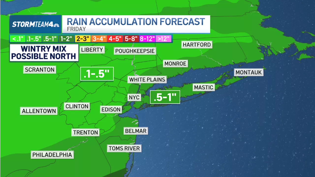 Rainy Friday to Soothe NYC's Drought, But Beware of Freezing Rain