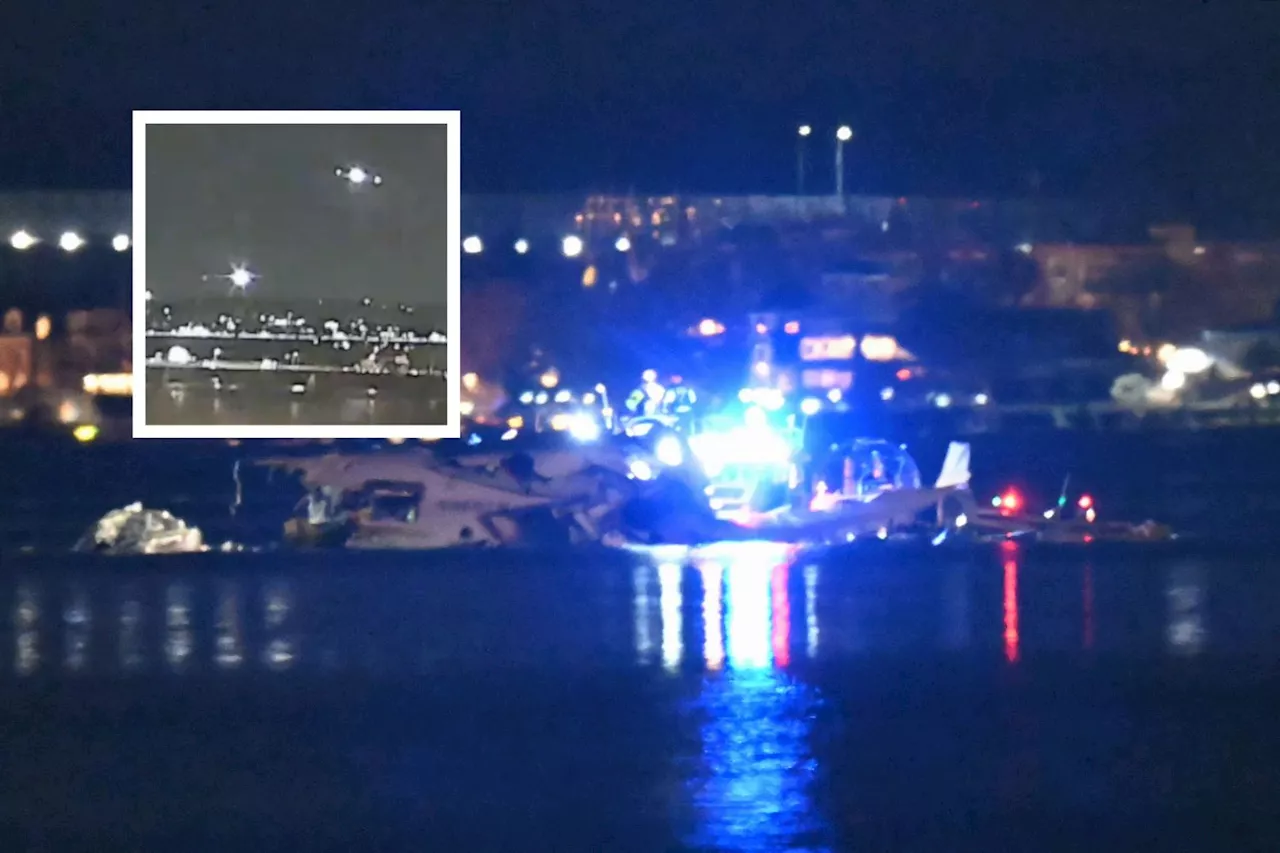 Plane Crash Live: Helicopter Emerges In River After American Airlines Crash