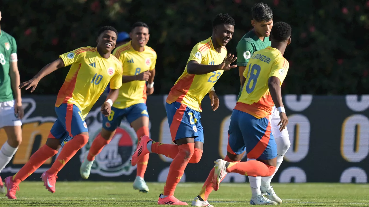 Colombia venció 3-2 a Bolivia y clasificó a la fase final del Sudamericano Sub-20: vea los goles