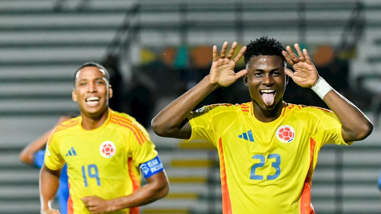 ¡Qué golazo! Neiser Villarreal abrió el marcador para la Selección Colombia ante Bolivia