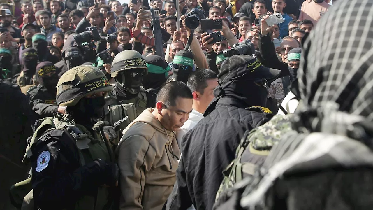 Chaos bei der Geiselübergabe im Gazastreifen