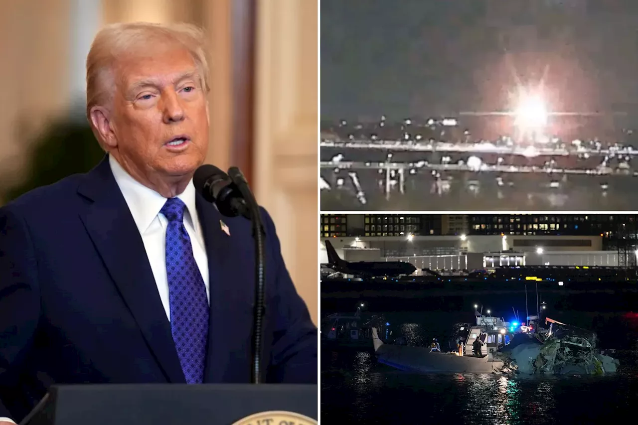 Trump says collision between American Airlines jet and Army helicopter ‘looks like it should have been prevented’