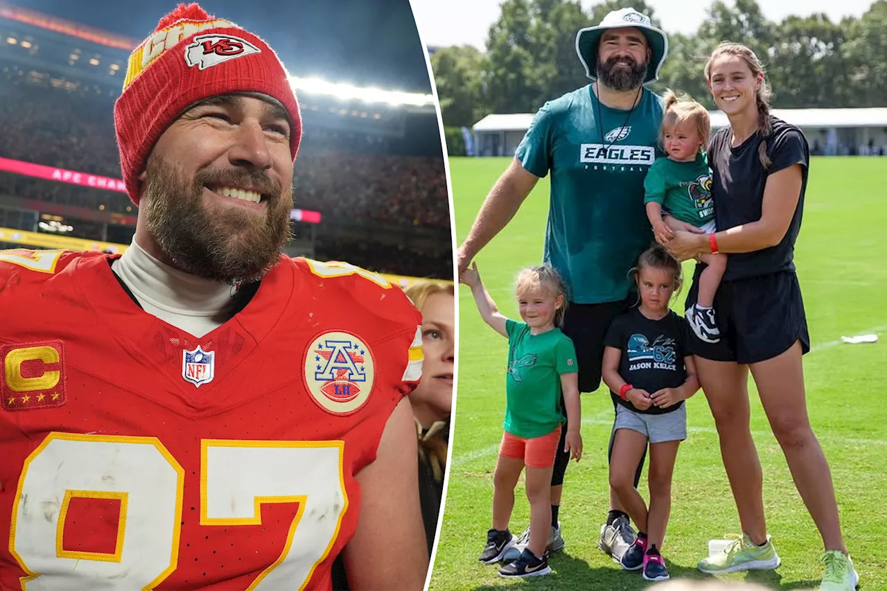 Kylie Kelce Reveals Daughters' Super Bowl Outfits to Cheer on 'Uncle Trav'