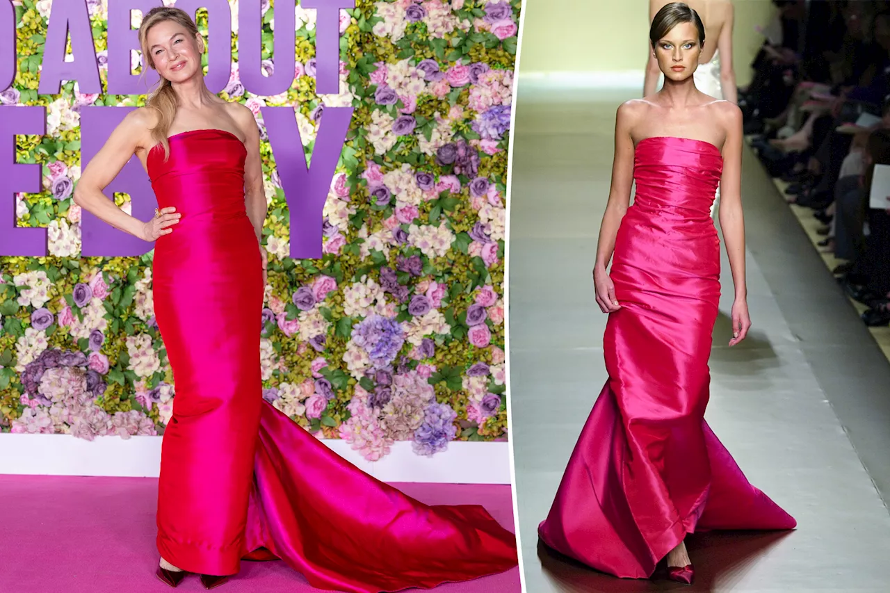 Renée Zellweger Wears Vintage Balmain Gown to 'Bridget Jones: Mad About The Boy' Premiere