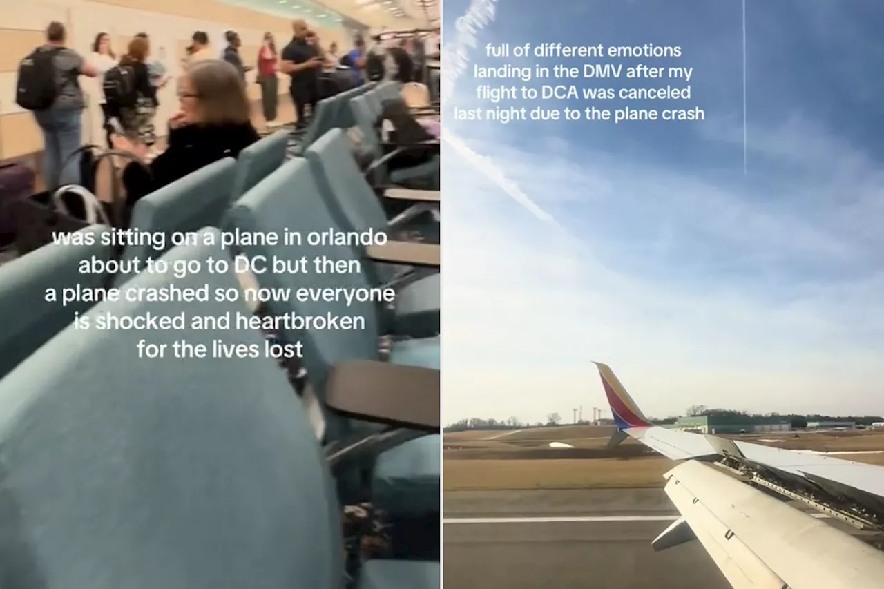 Woman Whose Flight Was About to Take Off for D.C. Describes 'Heartbreaking' Moment They Found Out About the Crash (Exclusive)