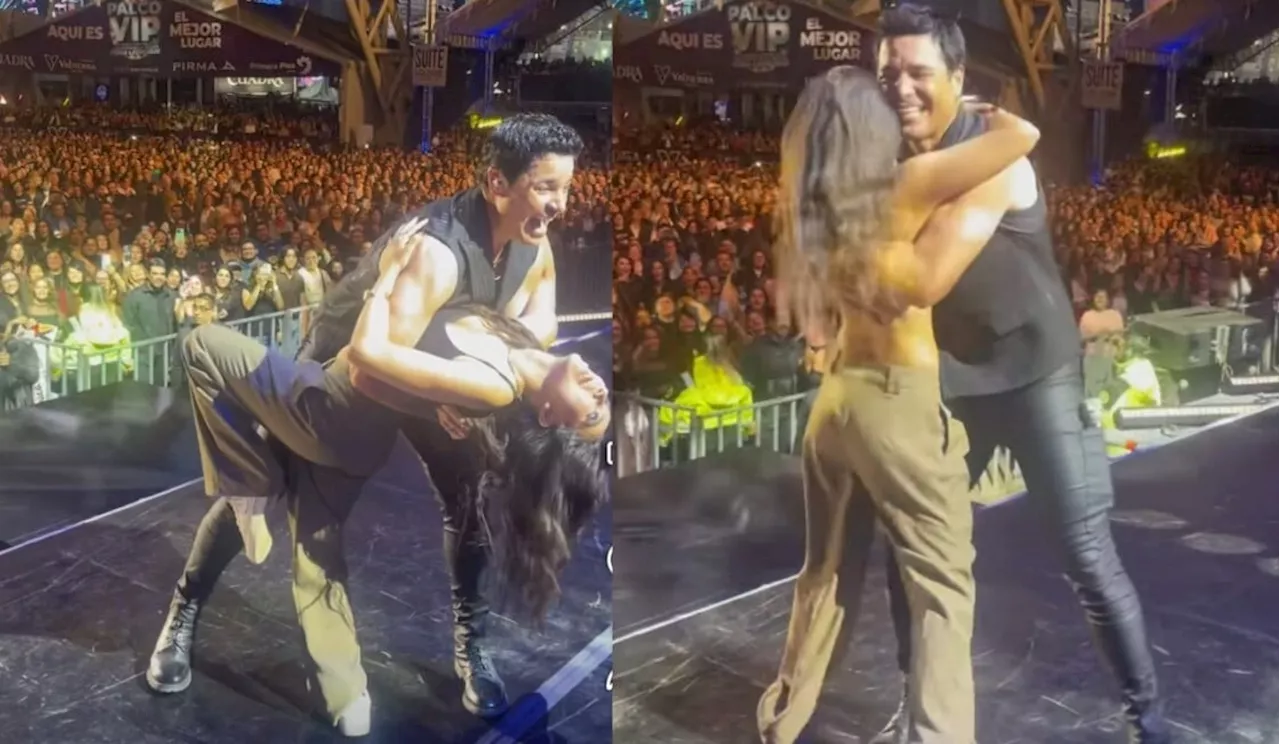 Mujer de León baila bachata con Chayanne en el concierto de la Feria