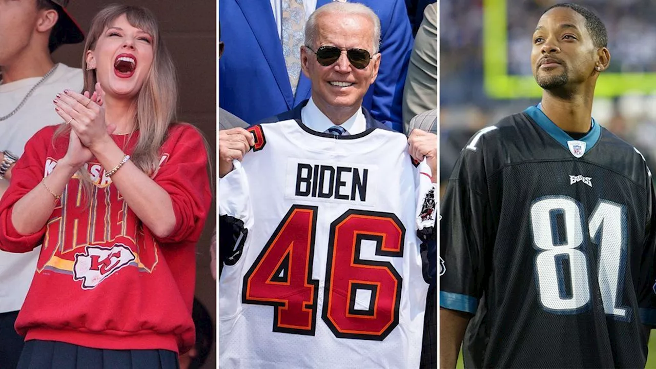 Super Bowl 2025: Taylor Swift, Joe Biden, Will Smith - die Promi-Fans der NFL-Teams