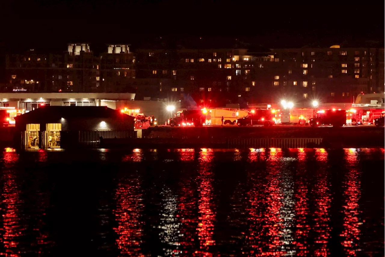 American Airlines Jet and Black Hawk Helicopter Collide Over Potomac River