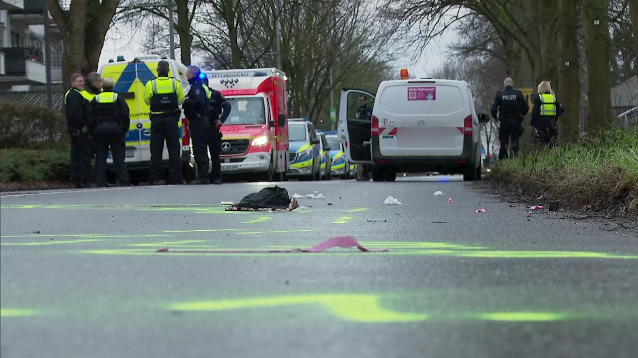 Unfall in Leverkusen: Mädchen (11) auf dem Weg zur Schule an Zebrastreifen von Telekom-Transporter totgefahren