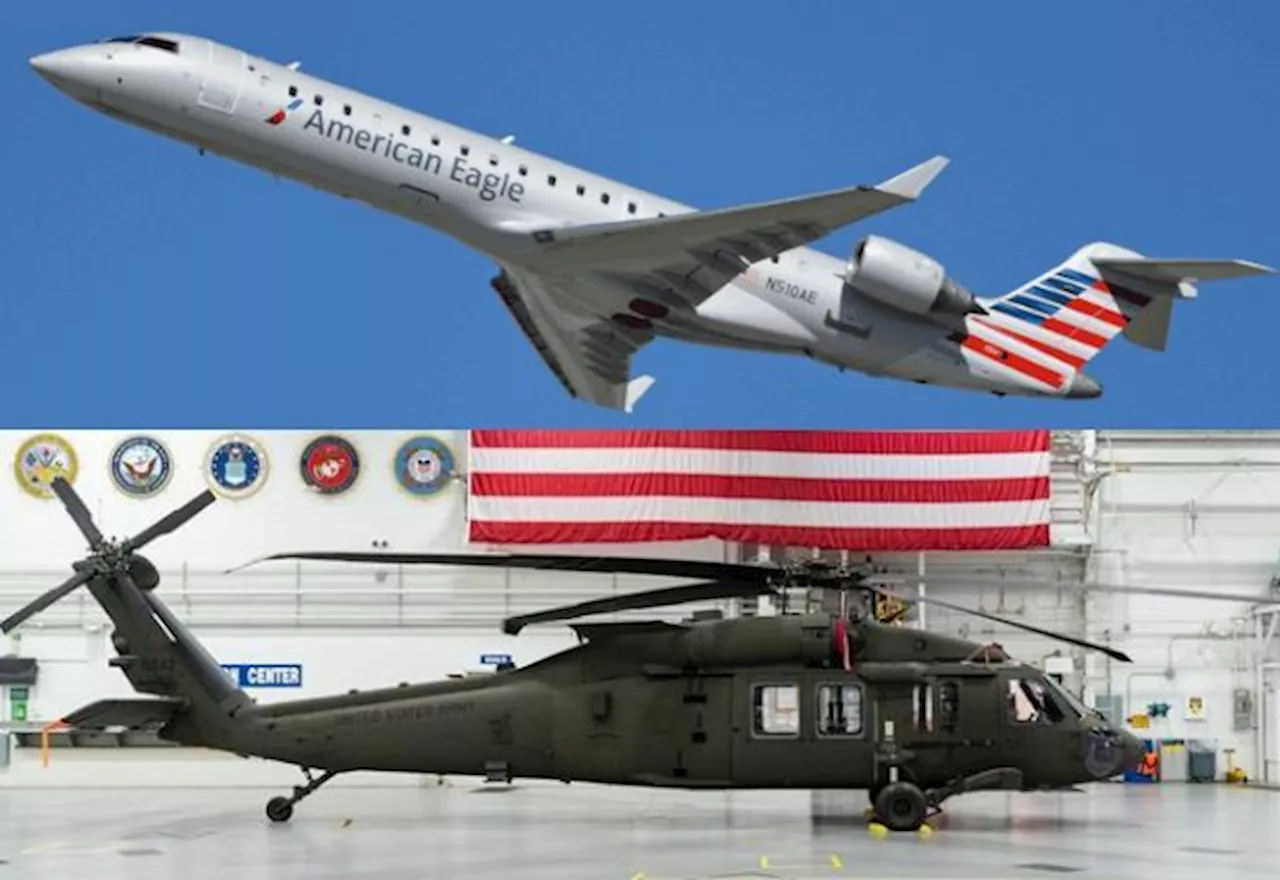 Avião da American Airlines e Helicóptero do Exército dos EUA colidem em Washington