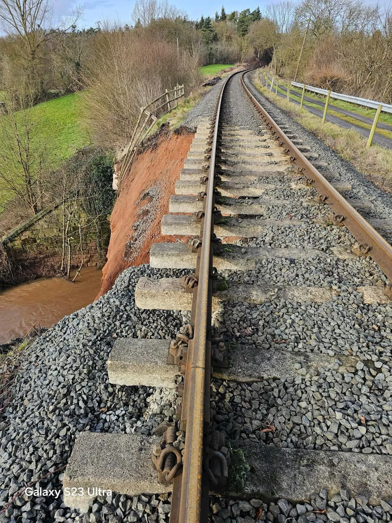 Landslip Disrupts Severn Valley Railway