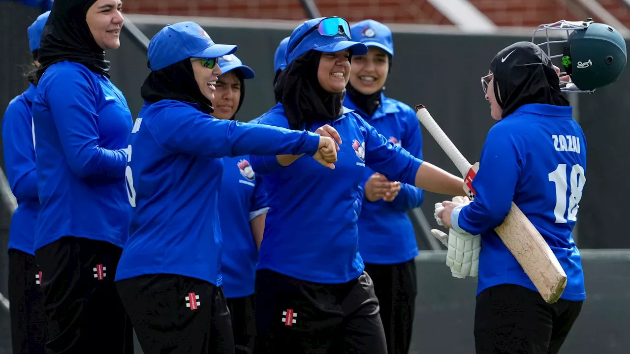 Afghanistan cricket: Women's side play first cricket match since fleeing country after Taliban rule