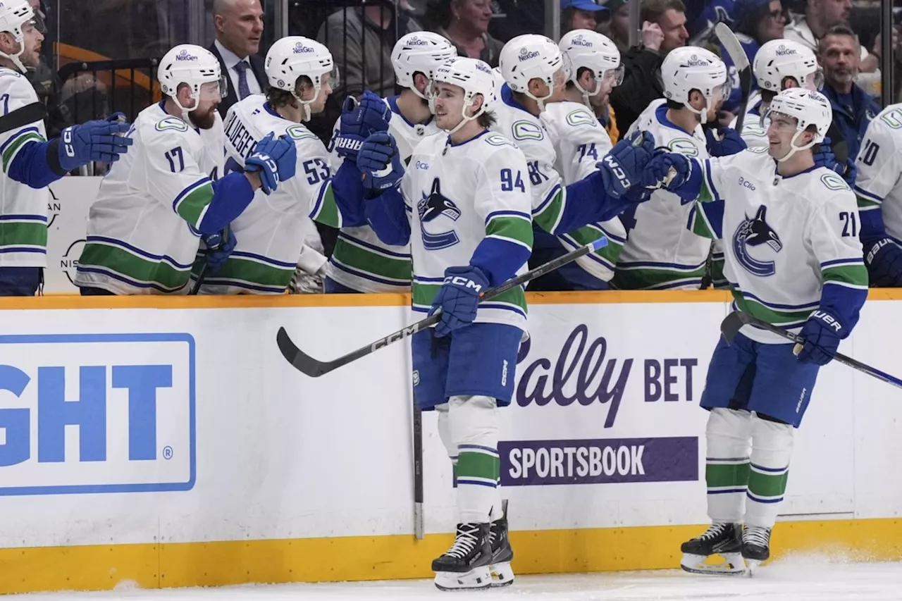 Canucks Rally Past Predators for Third Straight Win