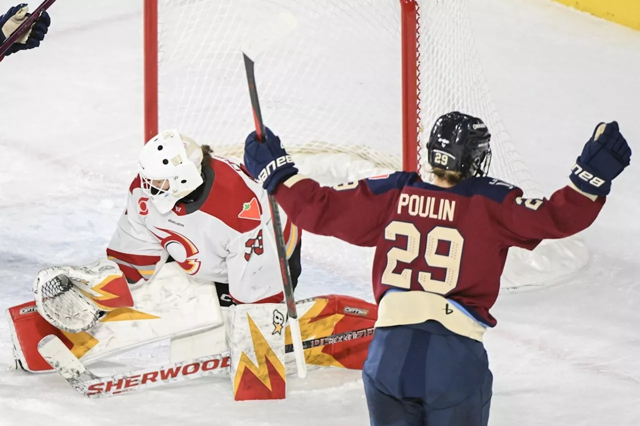 Poulin scores hat trick, lifts PWHL-leading Victoire to 4-1 win over Charge