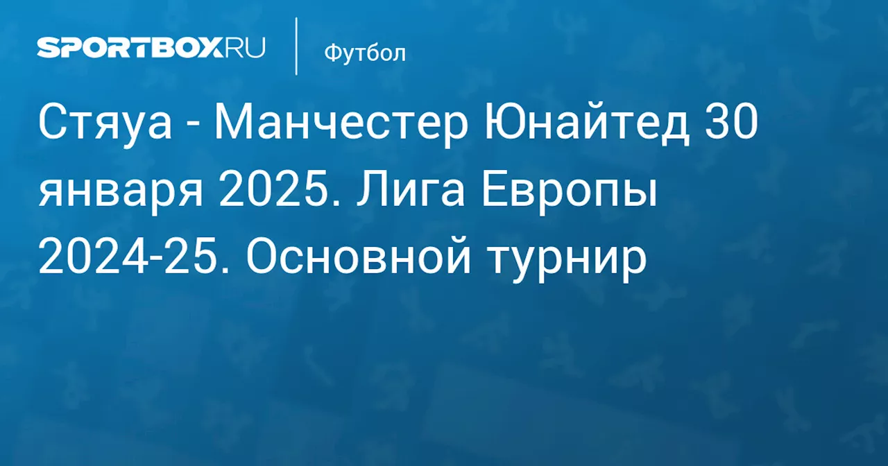 Манчестер Юнайтед 30 января. Лига Европы 2024-25. Основной турнир. Протокол матча