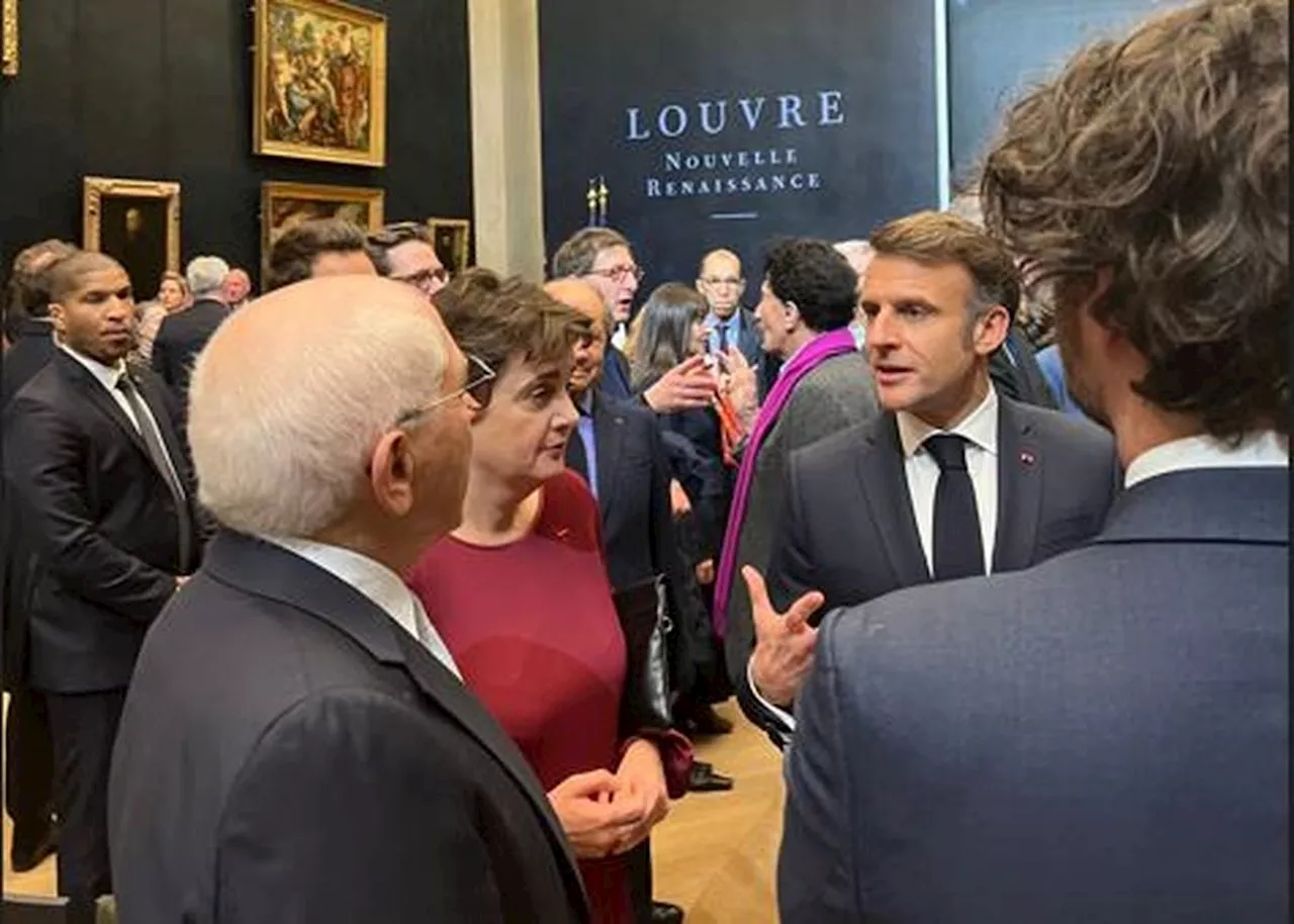 Pays basque : Jean-René Etchegaray a rencontré Emmanuel Macron au musée du Louvre