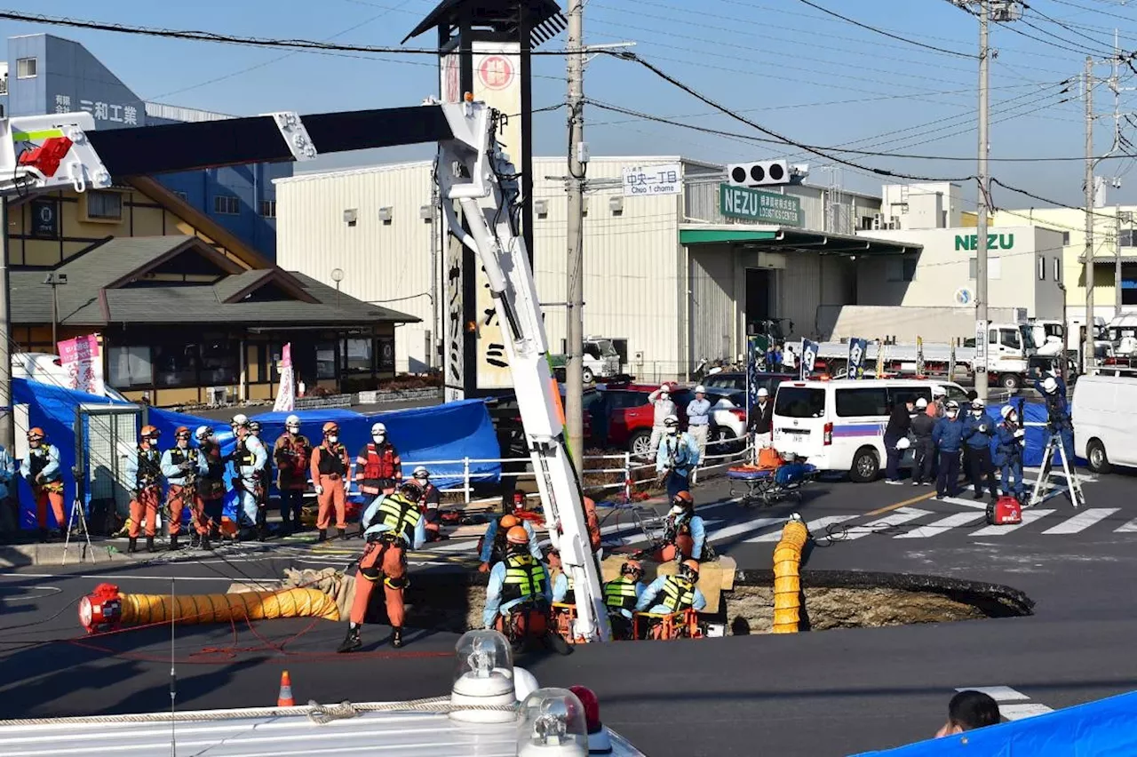 1.2 million in Japan told to use less water to help sinkhole rescue