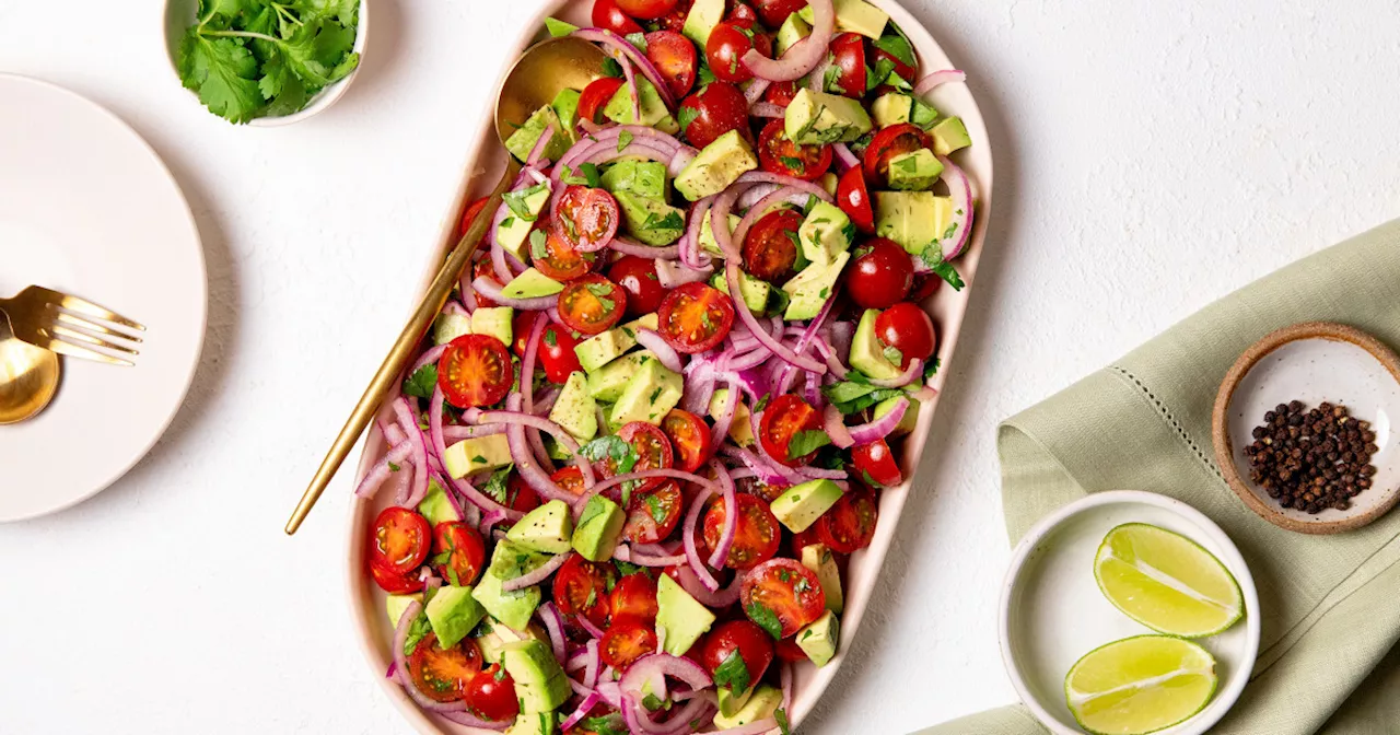 Easy & Vibrant Tomato Avocado Salad