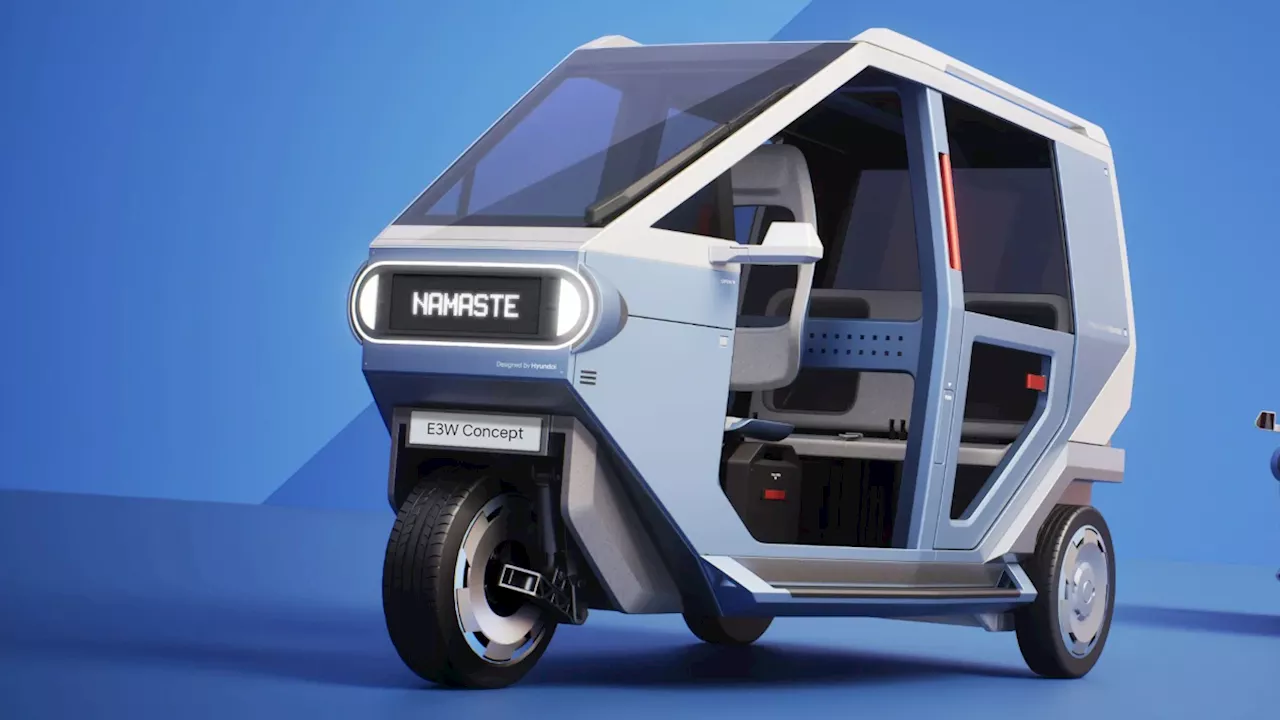 Hyundai's E3W Concept: A Three-Wheeled Micro Mobility Solution for the World