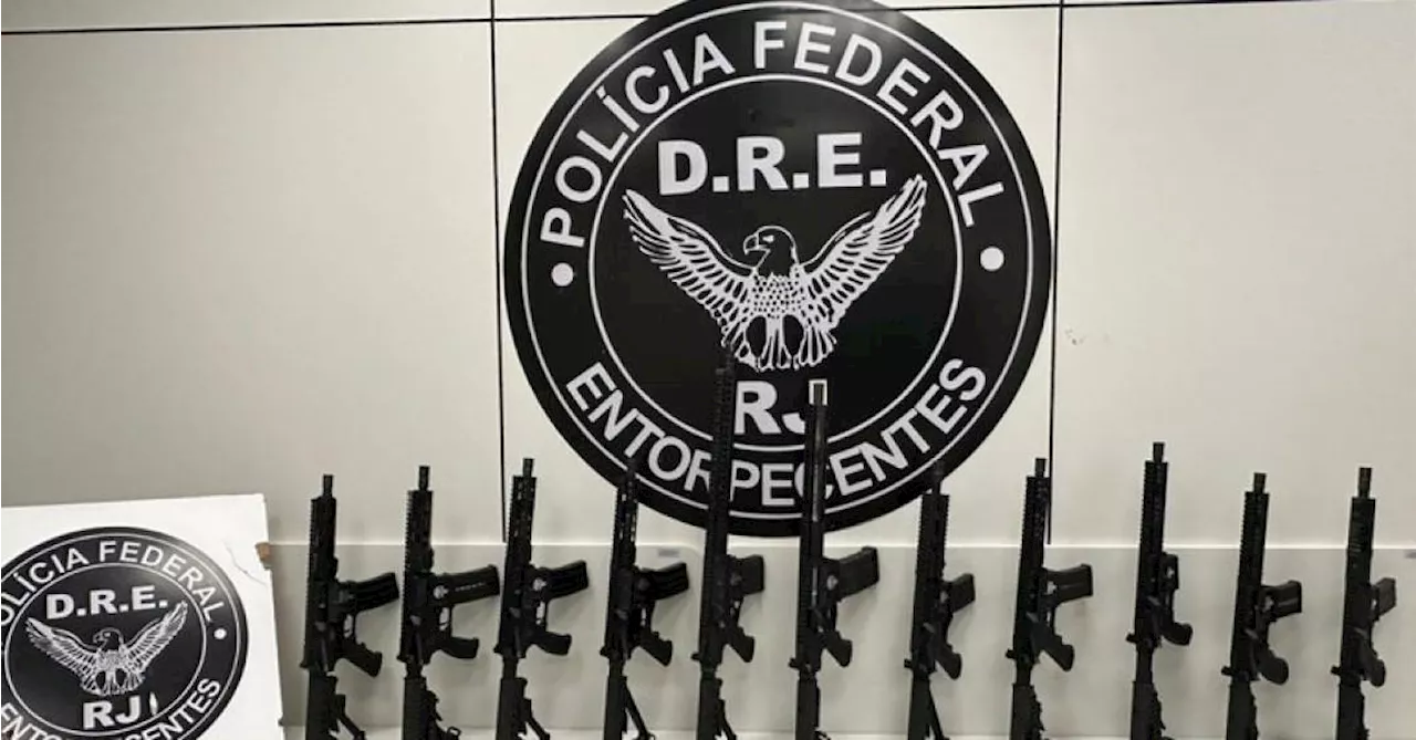 Polícia Federal apreende 11 fuzis e prende dois suspeitos na RJ-127