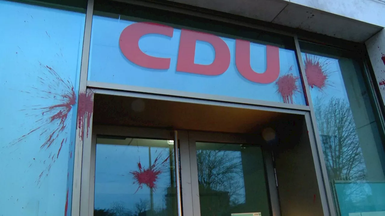 Farbanschlag auf CDU-Zentrale in Dortmund