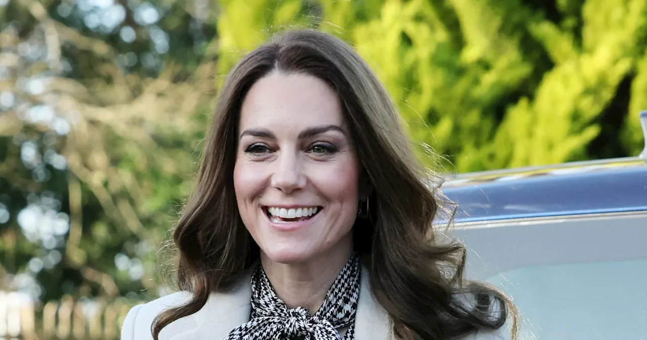 Kate Middleton Re-wears Her Mall Brand Dress With a Bespoke Ivory Coat