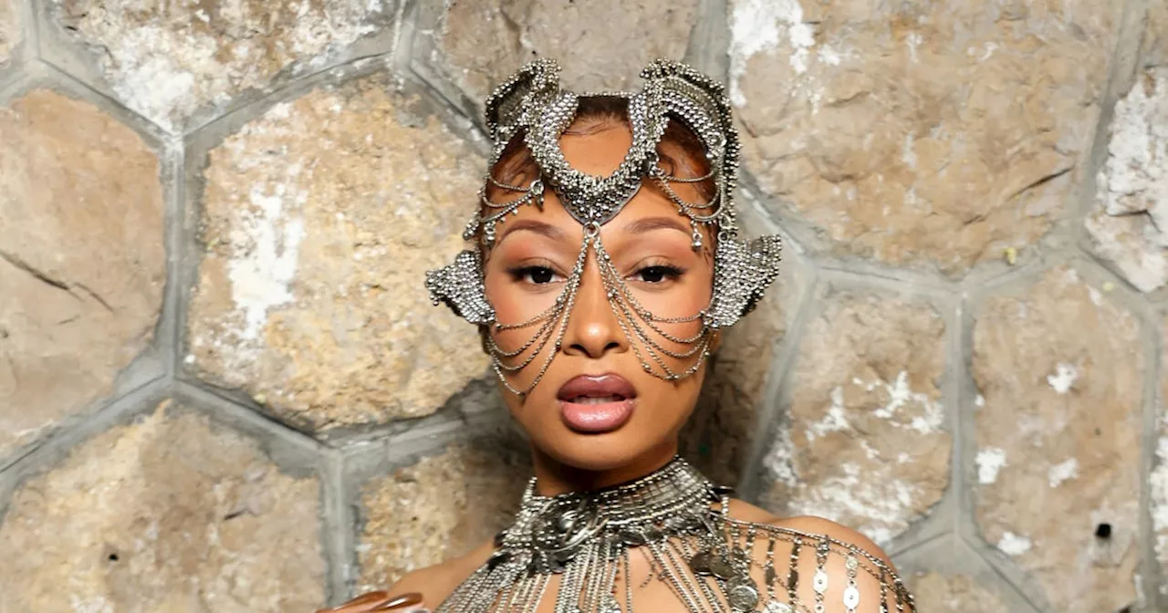 Megan Thee Stallion Embraces Bold & Blingy Style at Paris Couture Week