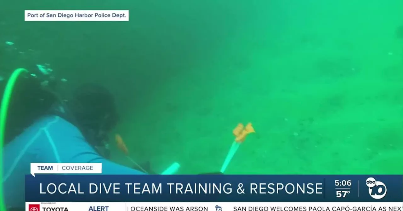 San Diego Harbor Police Dive Team Prepares for Underwater Rescue Scenarios