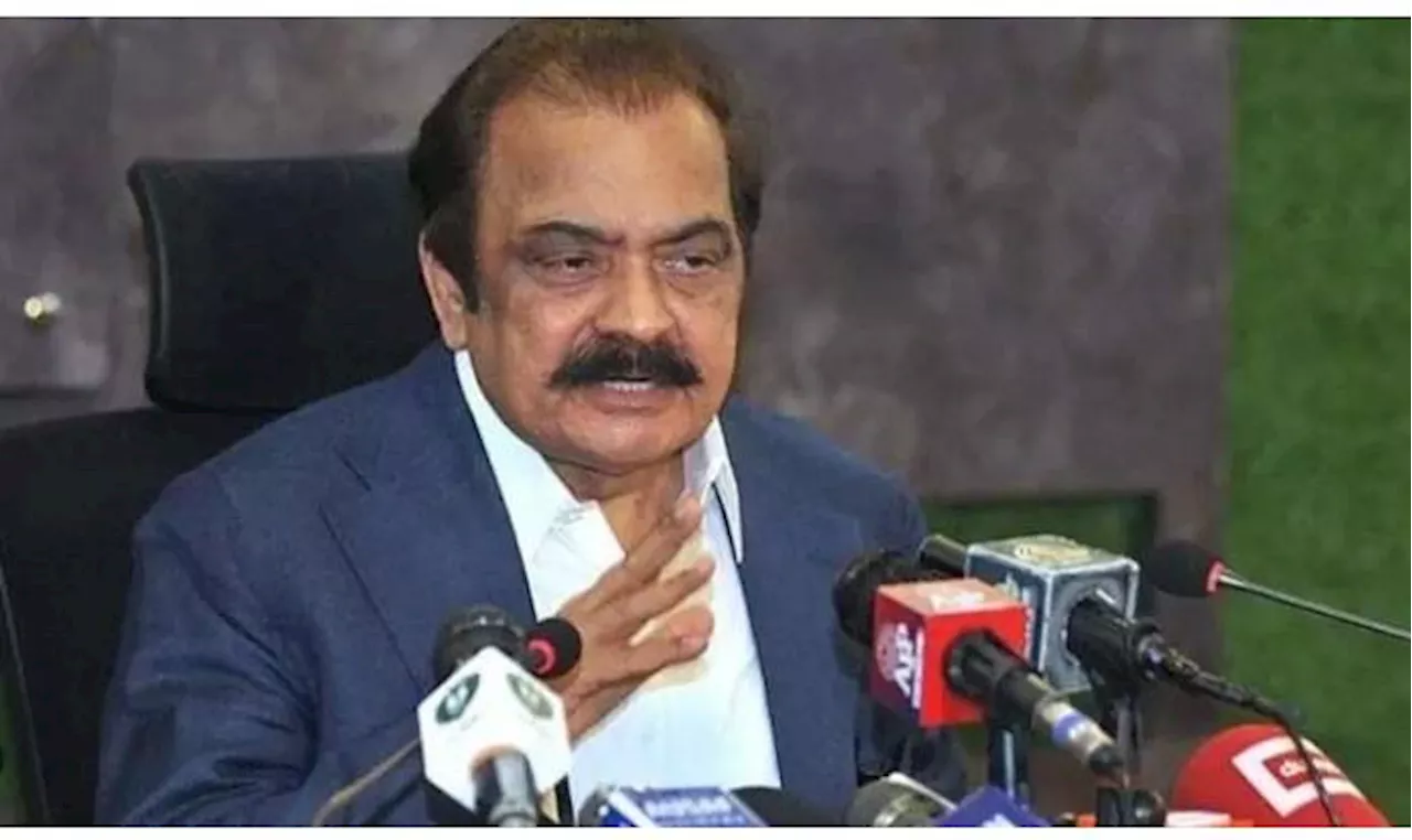  Rana Sanaullah PTI سے مذاکرات کے لیے اپیل کرتے ہیں