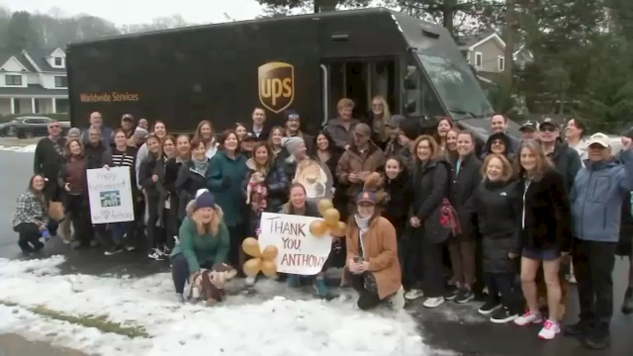 Community Gives Beloved UPS Driver a Heartfelt Send-Off After 38 Years