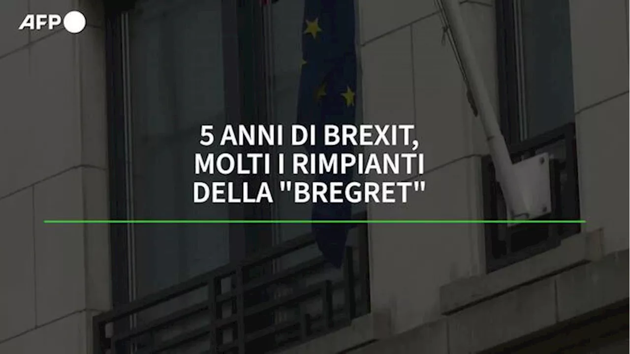 Cinque anni di Brexit, molti i rimpianti in Gb