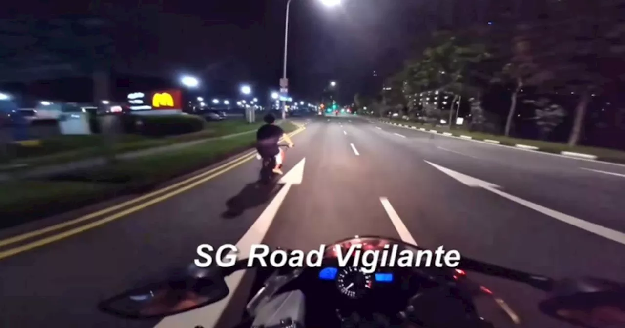 PMD Rider Caught Speeding Before Flipping Over in Singapore