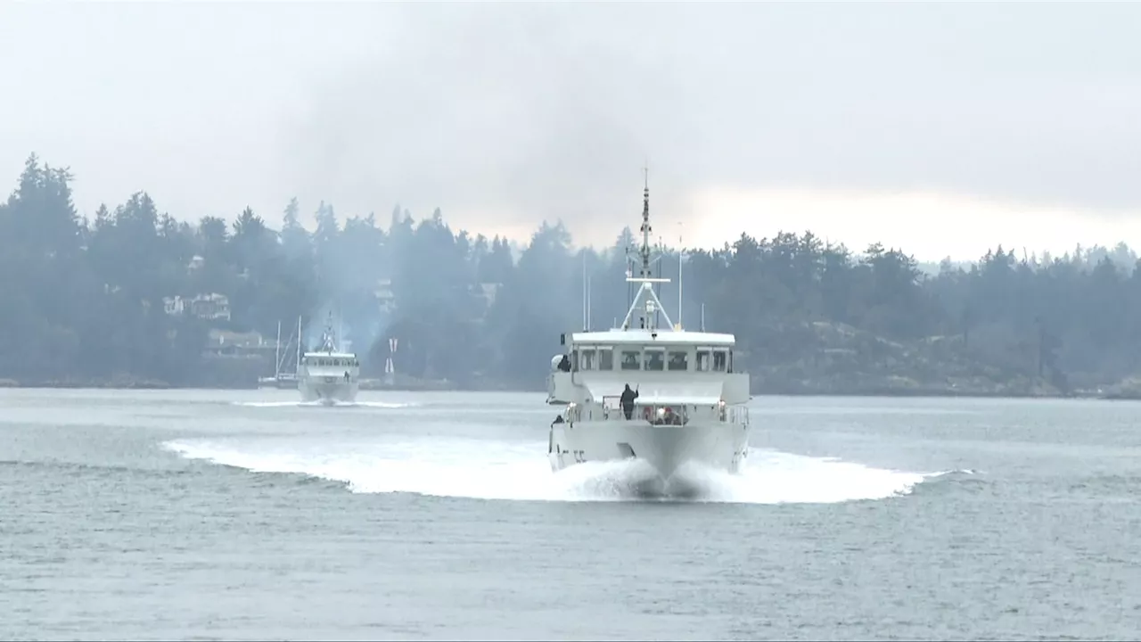 Canadian Navy Orca-Class Patrol Craft Train Together in Esquimalt