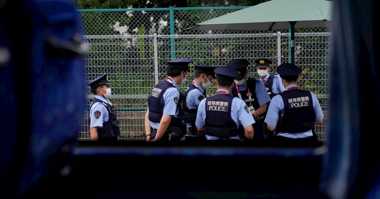 Police Gather Near Main Press Centre of Tokyo Olympics