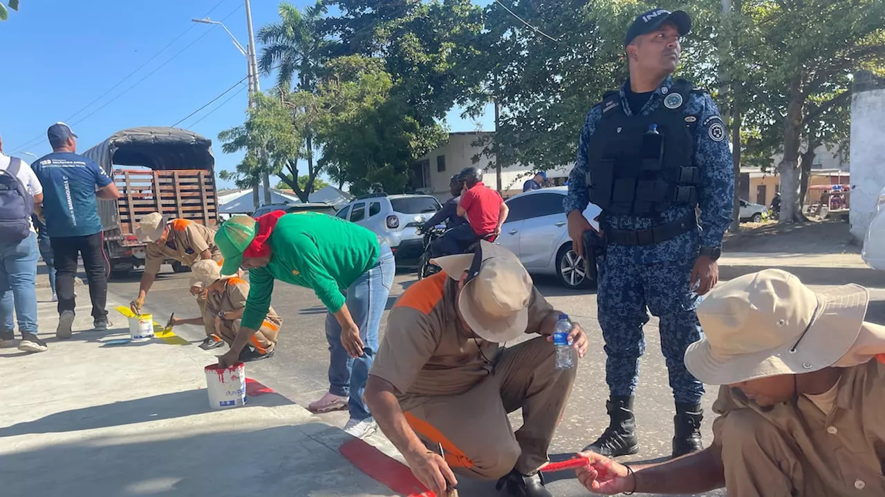 Reclusos se sumaron a jornada de limpieza en Barranquilla