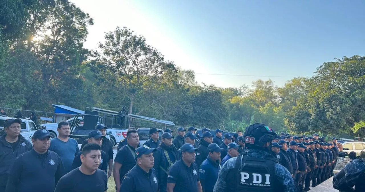 Autoridades detienen a 87 integrantes de la policía de Chiapa de Corzo, Chiapas