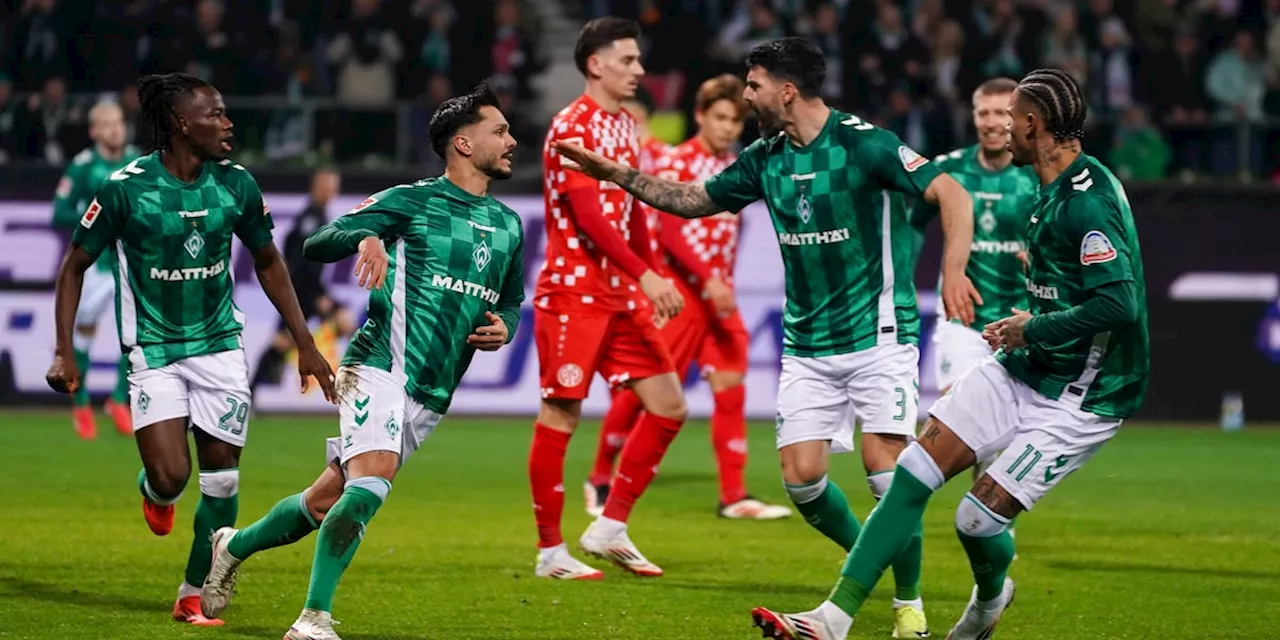 Bremen besiegt Mainz knapp und klettert in die Top 7