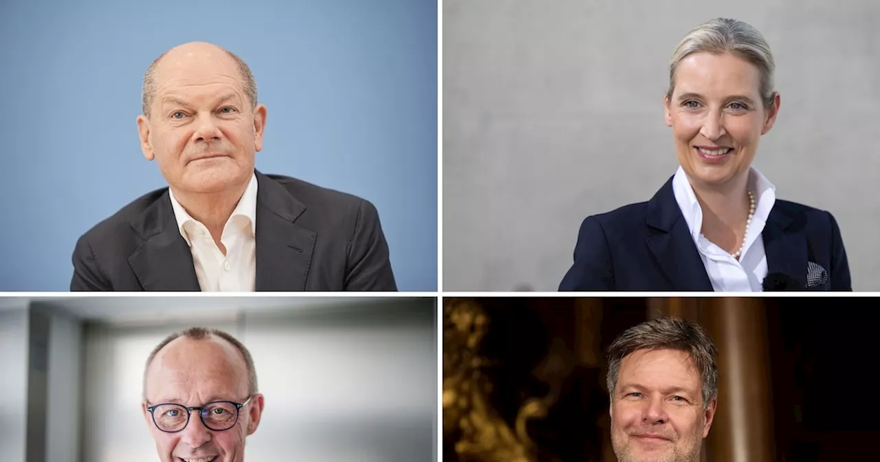 TV-Duelle zur Bundestagswahl: Wann und wo Scholz, Merz und Co. zu sehen sind