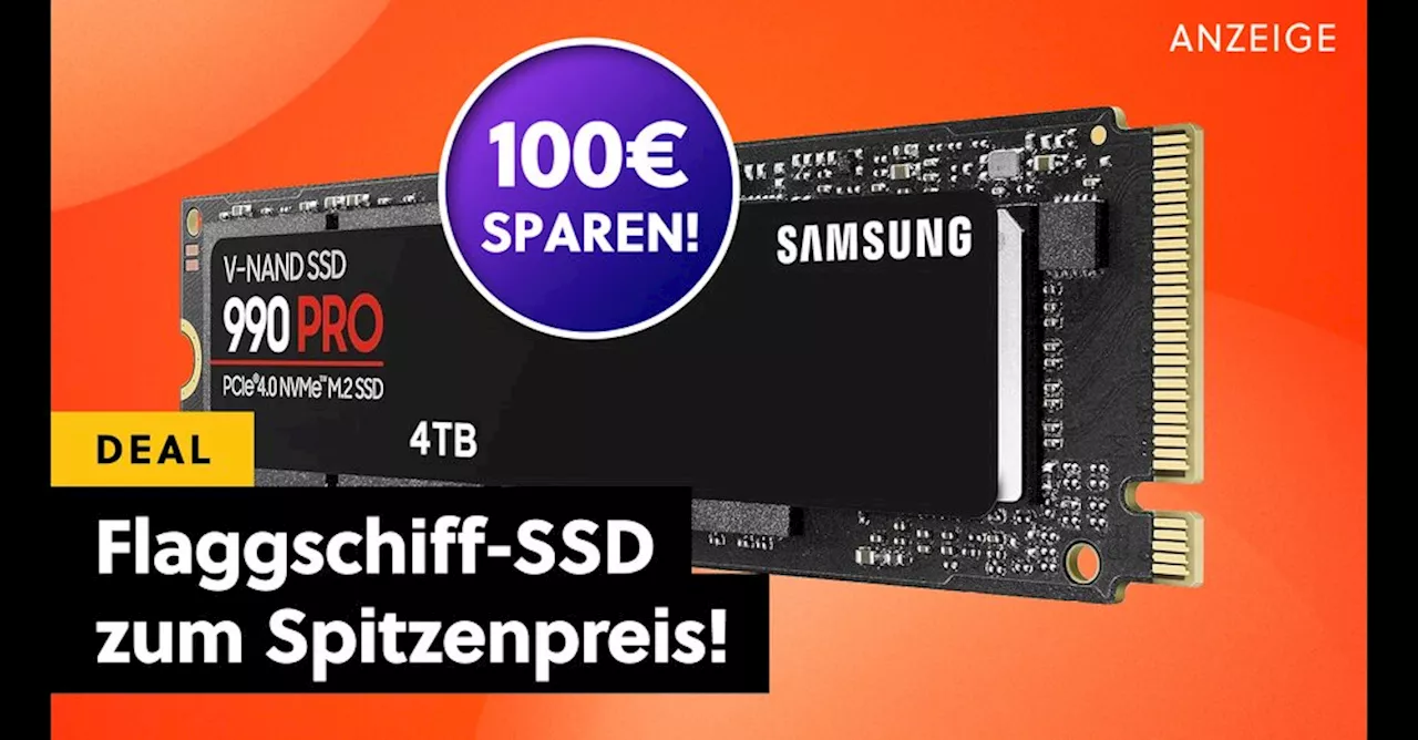 Samsung 990 Pro 4TB SSD im Angebot: Pfeilschnell und zuverlässig