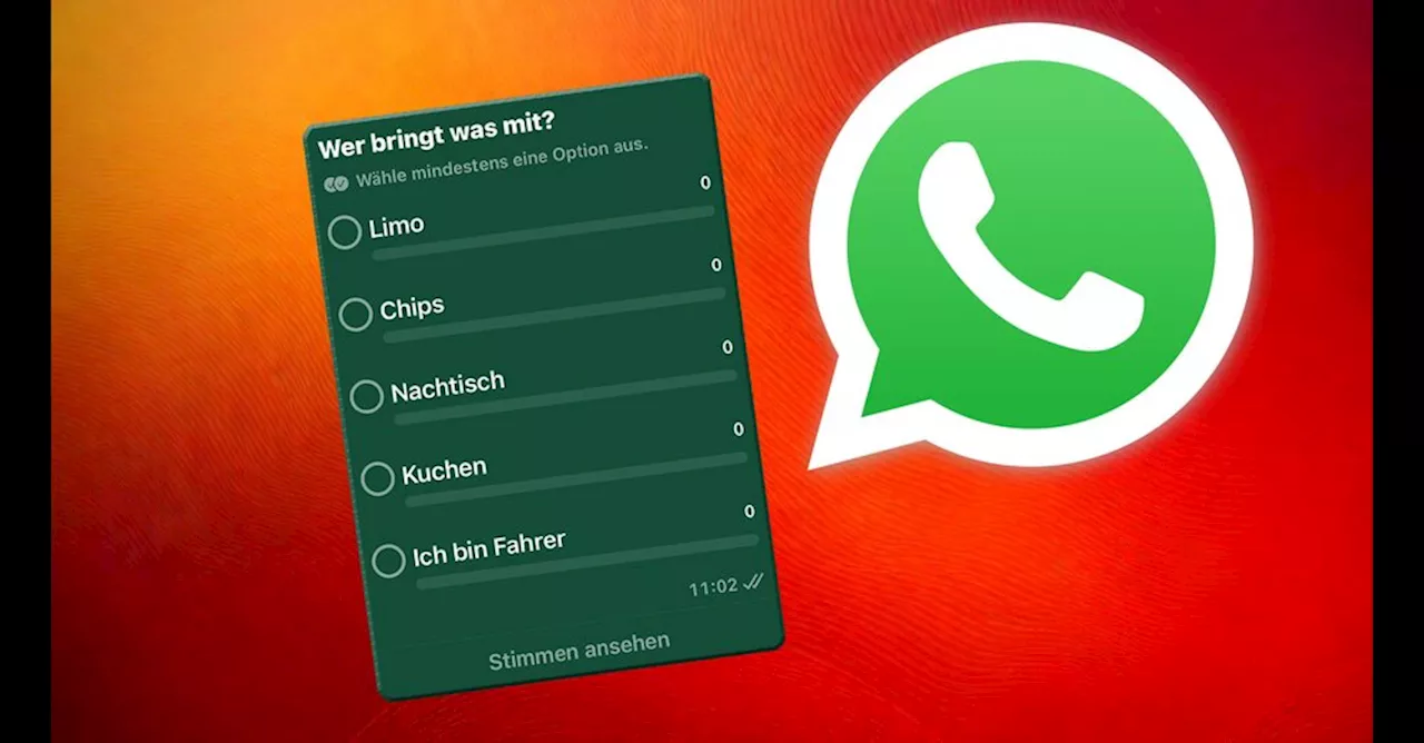 WhatsApp Umfragen: So organisieren Sie Partys und Treffen effizient