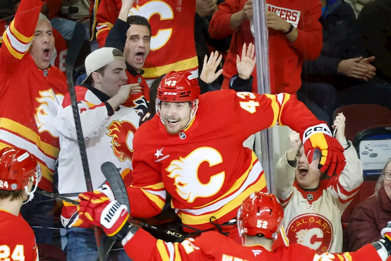 Coronato Hat Trick Powers Calgary Flames Past Anaheim Ducks