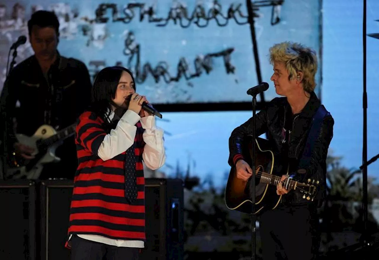 Billie Eilish joins Green Day on stage at FireAid concerts