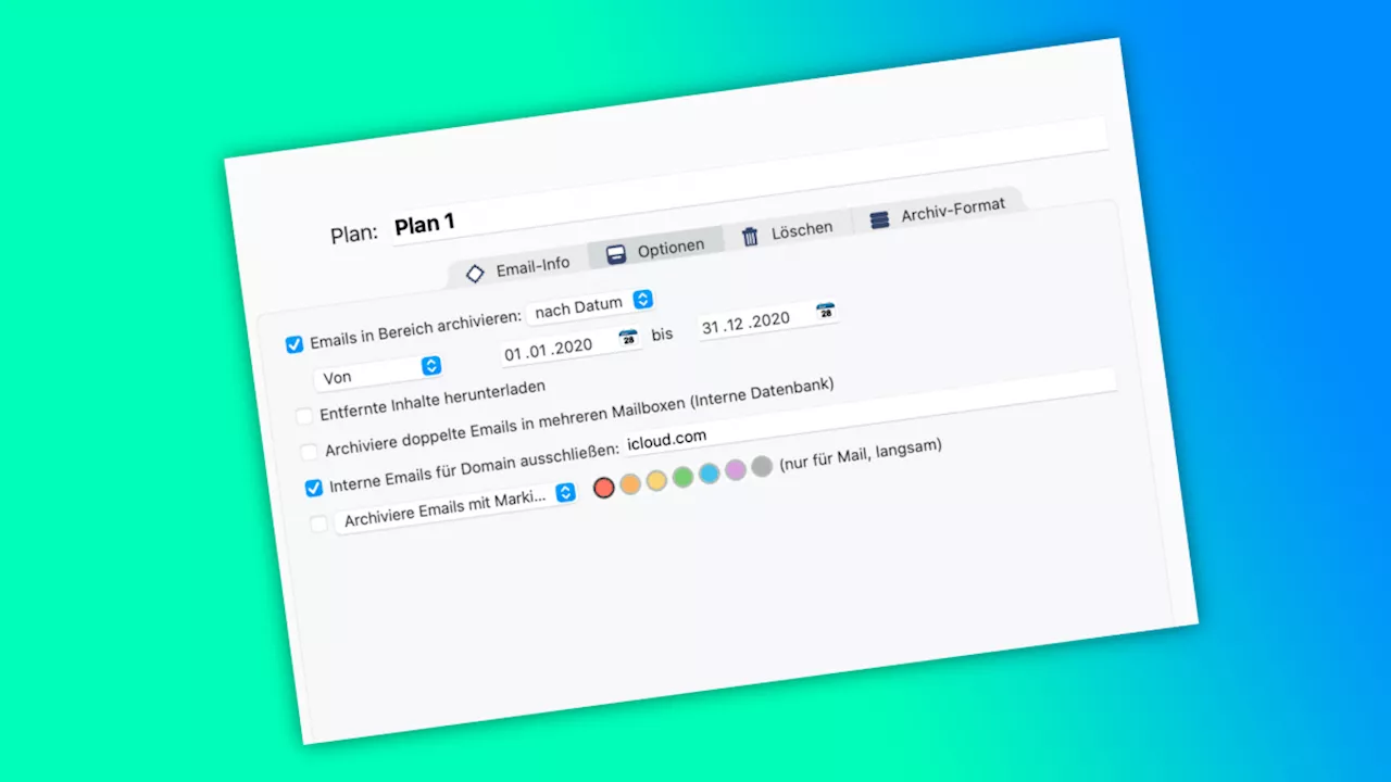 E-Mail-Archivar Mail Archiver X im Test: Mac-Mail gut gesichert