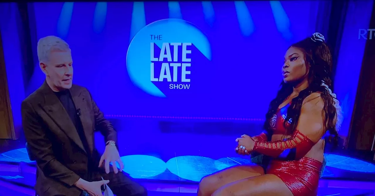 Sister of Ireland soccer star lights up Late Late Show with Gladiator appearance