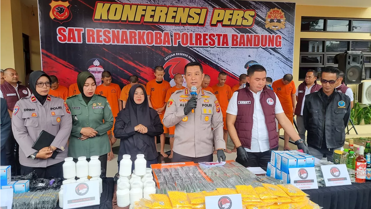 Polresta Bandung Gagalkan Peredaran Besar-Besaran Obat Keras, Selamatkan 400 Ribu Jiwa