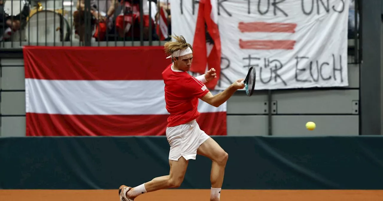 Höhenflug in Schwechat: Ein Schritt fehlt Österreichs Davis-Cup-Team auf die Top 16