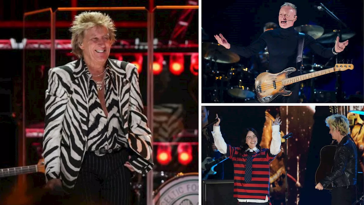 Sting, Greenday, Billie Eilish and Stevie Wonder headline star-studded FireAid benefit concert for LA...